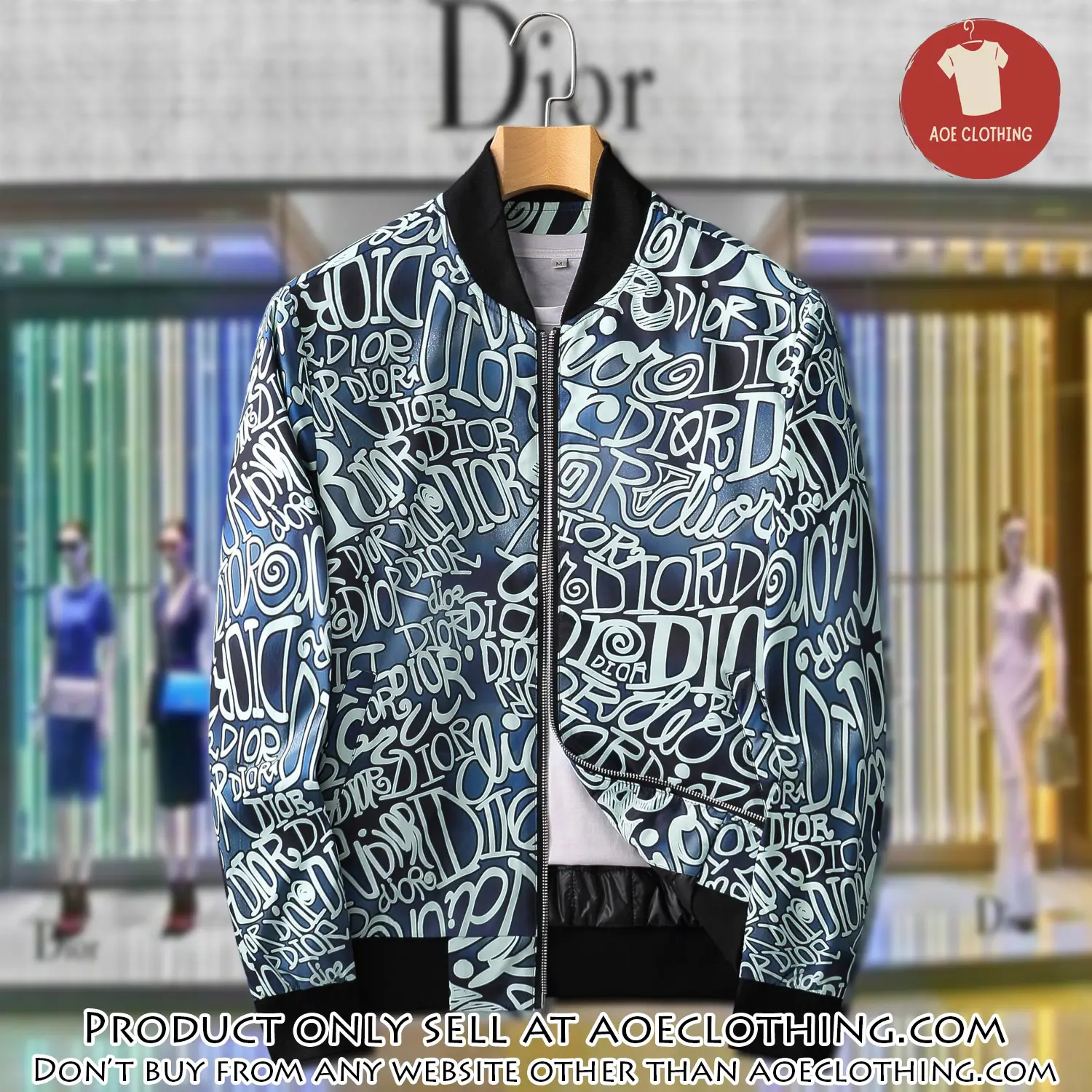 Dior luxury brand varsity zipper jacket vst1066 aoe2529645